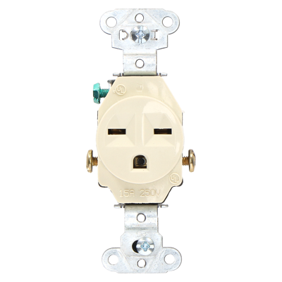 TOMACTE SENCILLO 15A 250V MARFIL LEGRAND