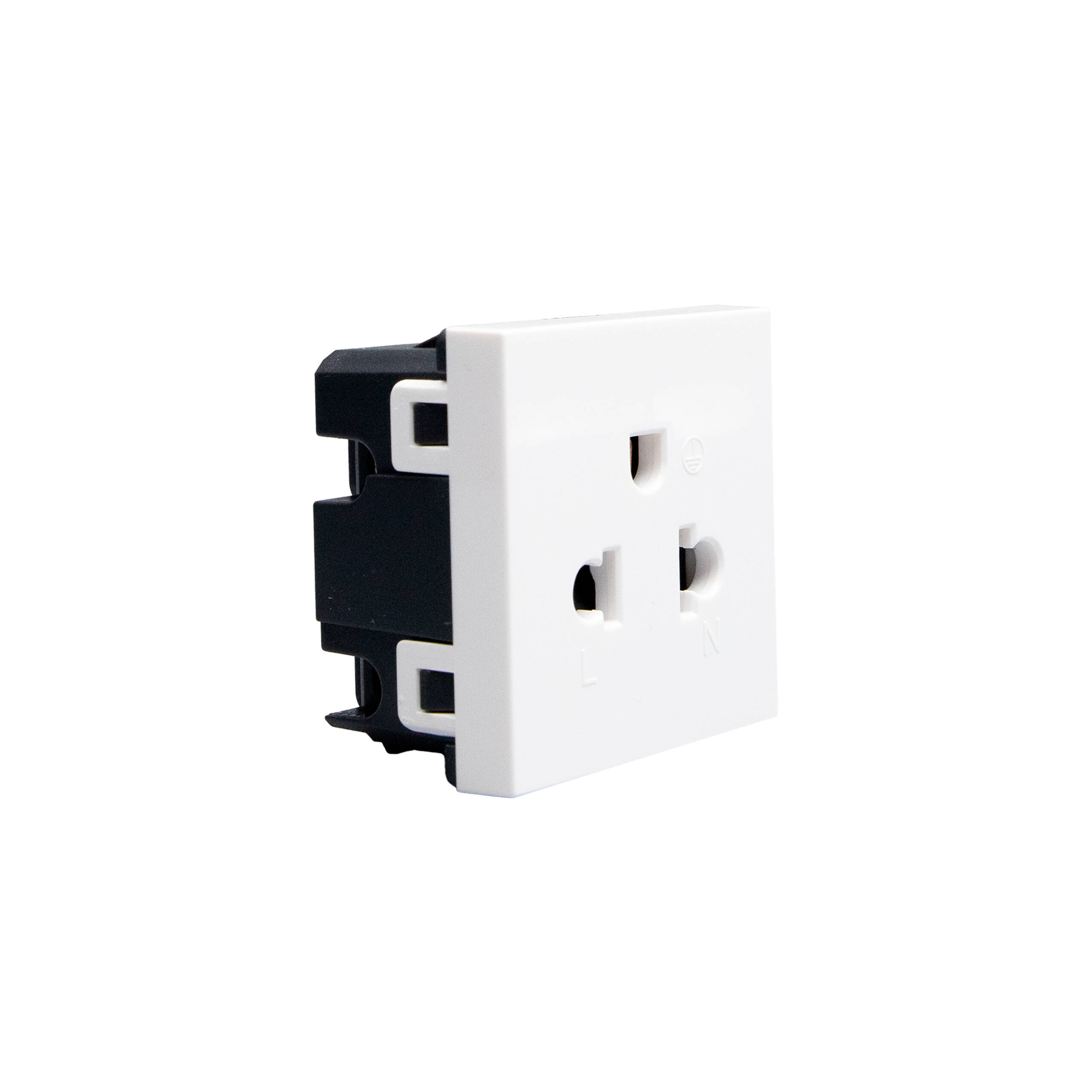 TOMACTE SENCILLO C/T 120V-EUR-AME- MATIX GO BLANCO BTICINO