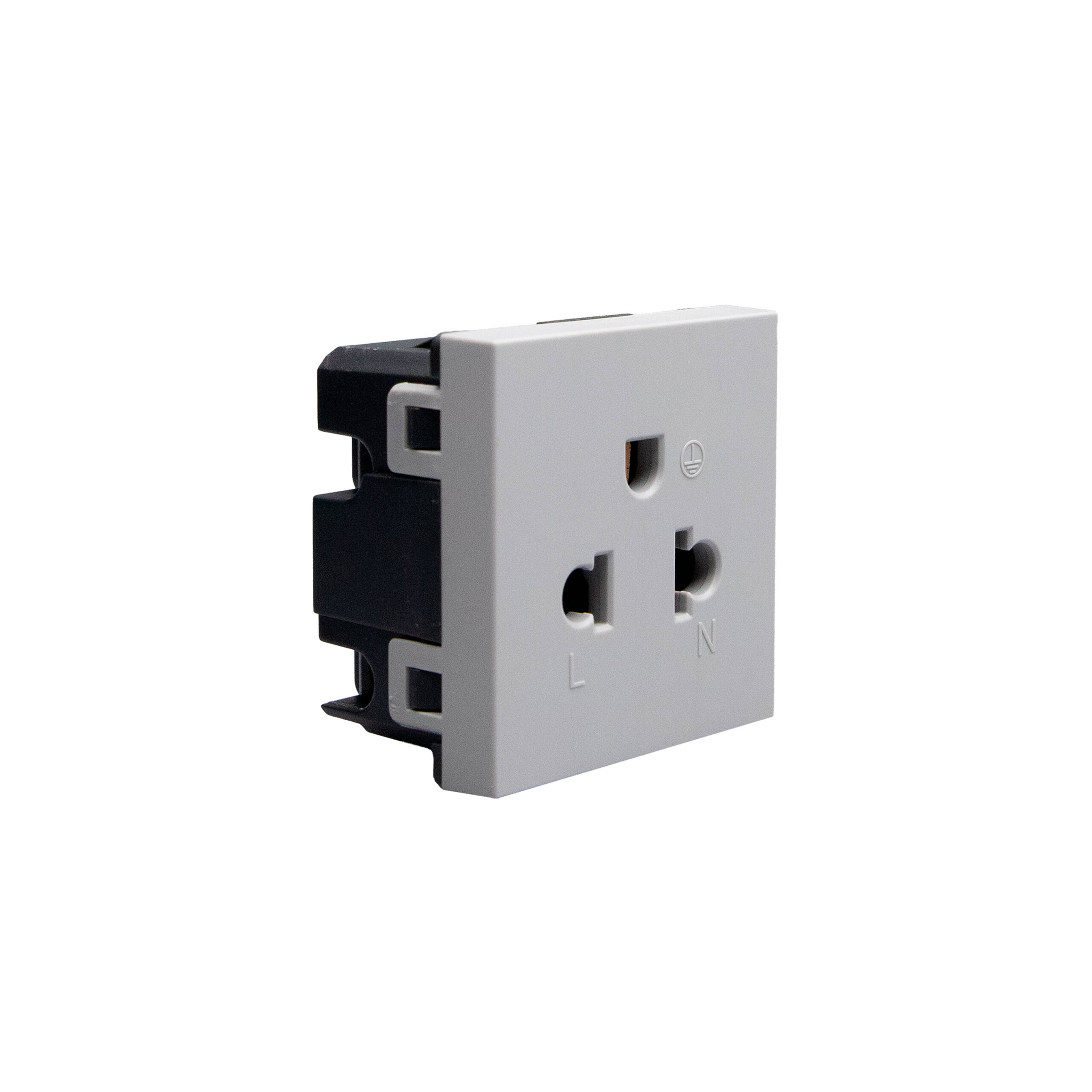 TOMACTE SENCILLO C/T 120V-EUR-AME- MATIX GO GRIS BTICINO