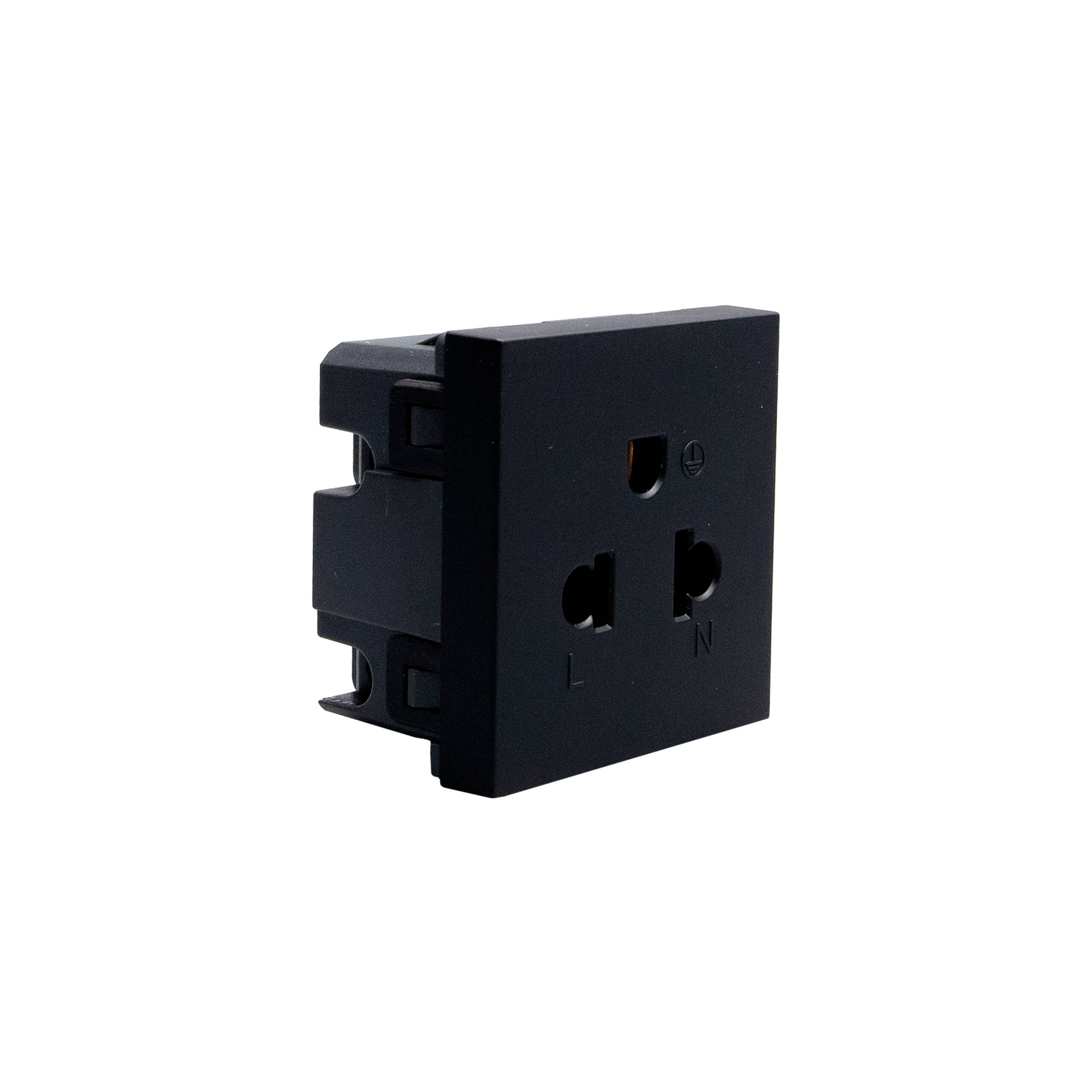 TOMACTE SENCILLO C/T 120V-EUR-AME- MATIX GO NEGRO BTICINO