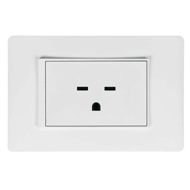 TOMACTE SENCILLO C/TIERRA 220V T/TANDEM NOBILE CHAMPAGNE BTICINO